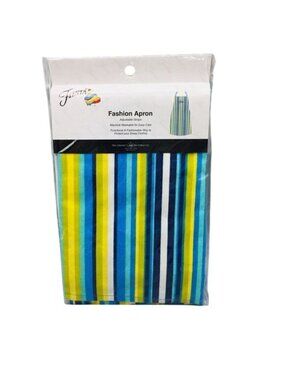Fiesta Adjustable Blue Striped Apron 28” x 36”